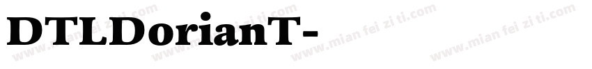 DTLDorianT字体转换