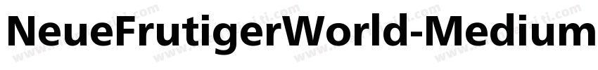 NeueFrutigerWorld-Medium字体转换