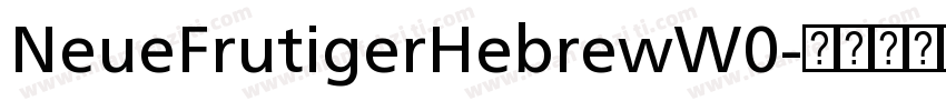 NeueFrutigerHebrewW0字体转换