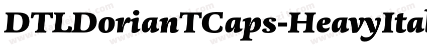 DTLDorianTCaps-HeavyItalic字体转换