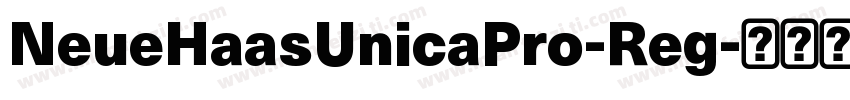 NeueHaasUnicaPro-Reg字体转换
