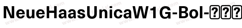 NeueHaasUnicaW1G-Bol字体转换