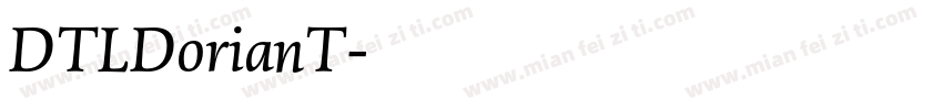 DTLDorianT字体转换