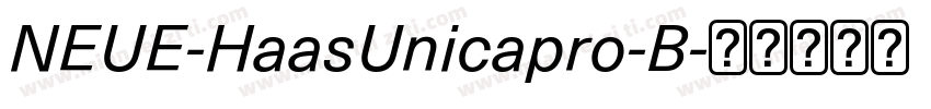 NEUE-HaasUnicapro-B字体转换