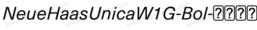 NeueHaasUnicaW1G-Bol字体转换