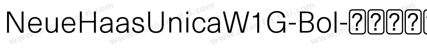 NeueHaasUnicaW1G-Bol字体转换