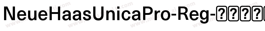 NeueHaasUnicaPro-Reg字体转换