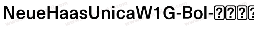 NeueHaasUnicaW1G-Bol字体转换