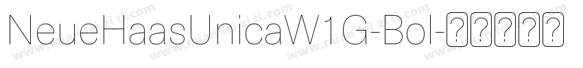 NeueHaasUnicaW1G-Bol字体转换