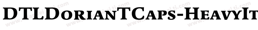 DTLDorianTCaps-HeavyItalic字体转换