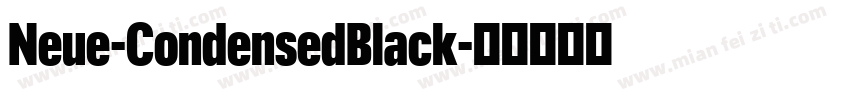 Neue-CondensedBlack字体转换