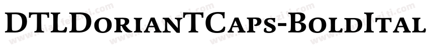 DTLDorianTCaps-BoldItalic字体转换