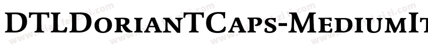 DTLDorianTCaps-MediumItalic字体转换