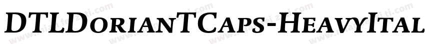 DTLDorianTCaps-HeavyItalic字体转换