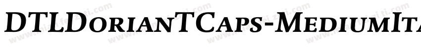 DTLDorianTCaps-MediumItalic字体转换