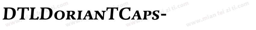 DTLDorianTCaps字体转换