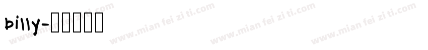billy字体转换