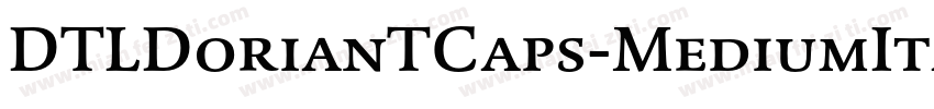 DTLDorianTCaps-MediumItalic字体转换