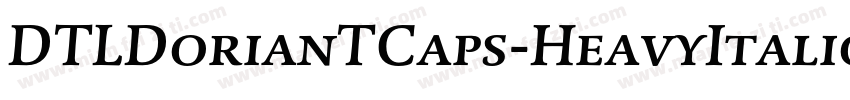 DTLDorianTCaps-HeavyItalic字体转换