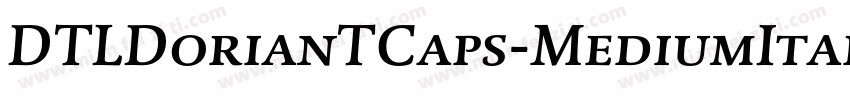 DTLDorianTCaps-MediumItalic字体转换