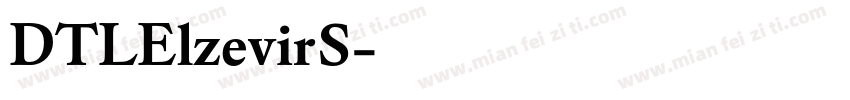 DTLElzevirS字体转换