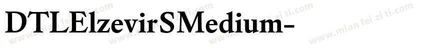 DTLElzevirSMedium字体转换