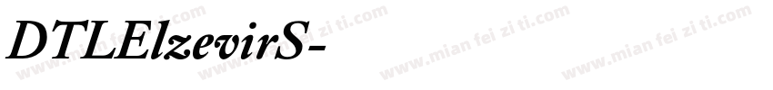 DTLElzevirS字体转换