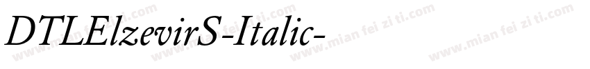 DTLElzevirS-Italic字体转换