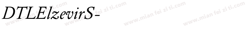 DTLElzevirS字体转换