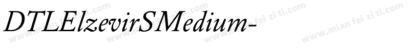 DTLElzevirSMedium字体转换