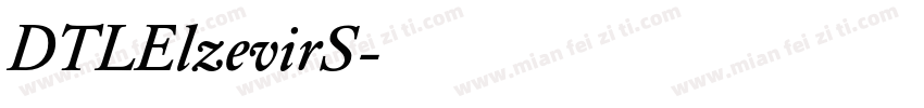 DTLElzevirS字体转换