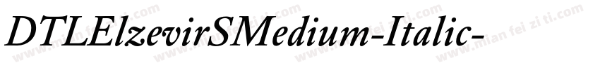 DTLElzevirSMedium-Italic字体转换