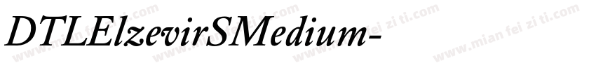DTLElzevirSMedium字体转换