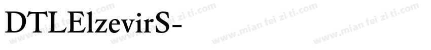 DTLElzevirS字体转换