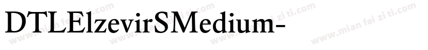 DTLElzevirSMedium字体转换