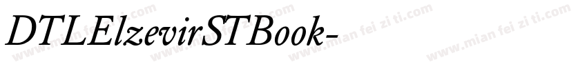 DTLElzevirSTBook字体转换
