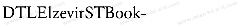 DTLElzevirSTBook字体转换