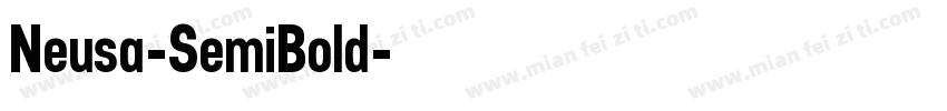 Neusa-SemiBold字体转换