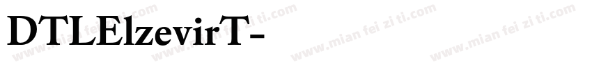 DTLElzevirT字体转换