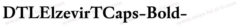 DTLElzevirTCaps-Bold字体转换