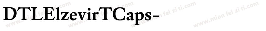 DTLElzevirTCaps字体转换