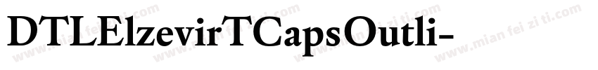 DTLElzevirTCapsOutli字体转换