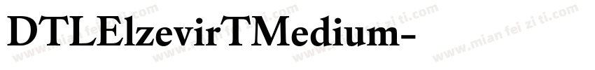DTLElzevirTMedium字体转换
