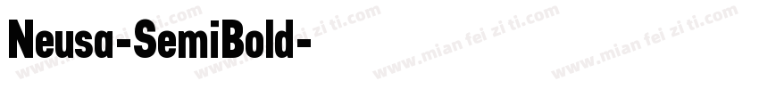 Neusa-SemiBold字体转换