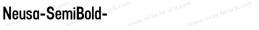 Neusa-SemiBold字体转换