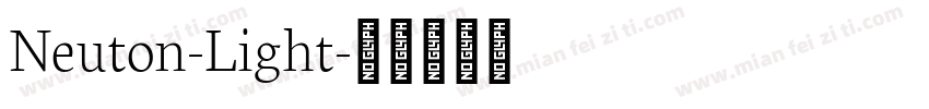 Neuton-Light字体转换