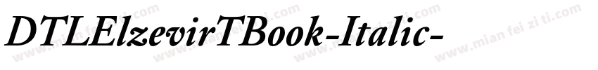 DTLElzevirTBook-Italic字体转换