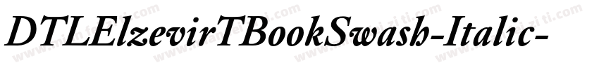 DTLElzevirTBookSwash-Italic字体转换