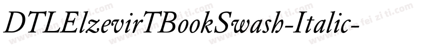 DTLElzevirTBookSwash-Italic字体转换