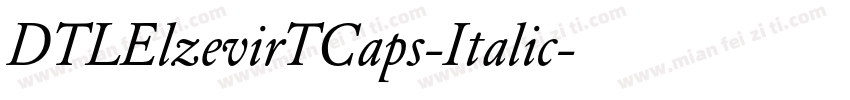 DTLElzevirTCaps-Italic字体转换